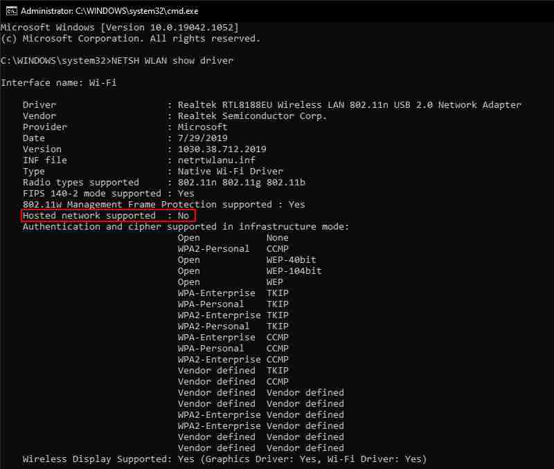 Check PC Supports Sharing