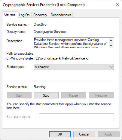 Check Your Cryptographic Service
