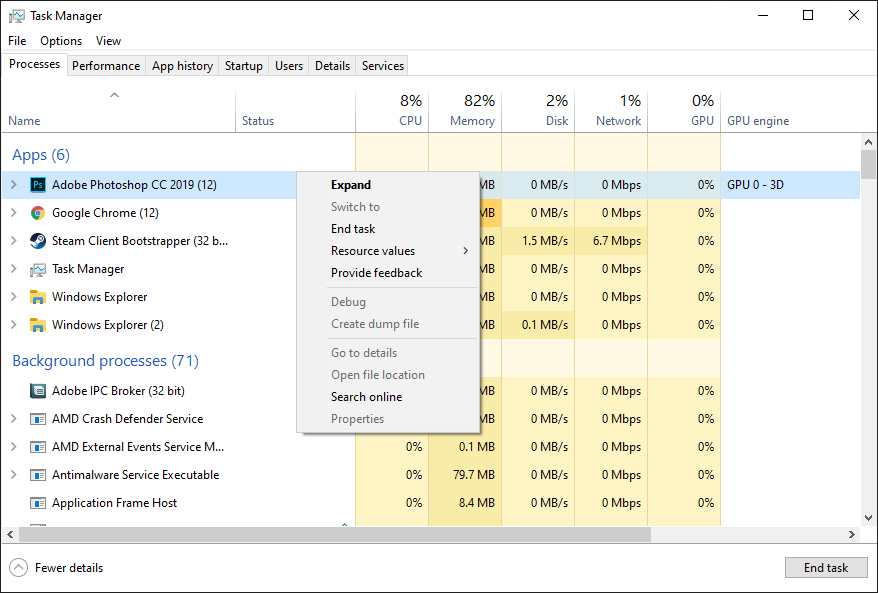 Close the Background Running Task