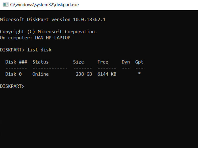 Enable Windows Partition