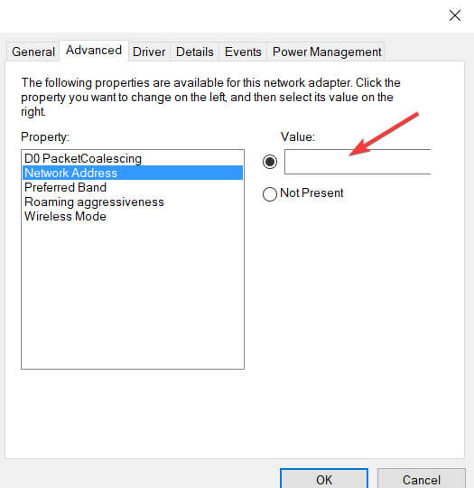 Enter MAC Address Manually