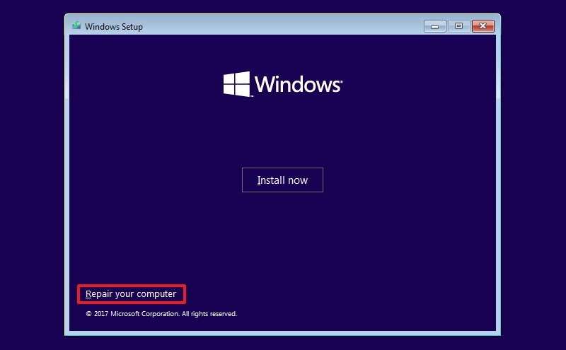Fix Boot Configuration Data