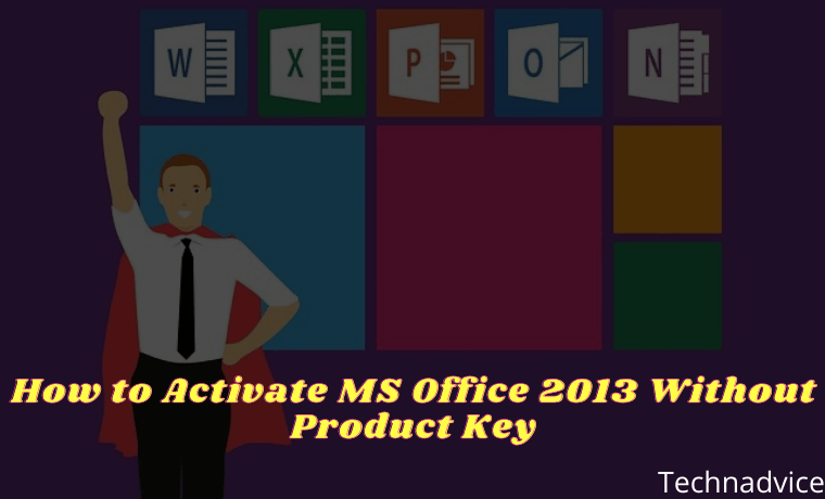 how to activate ms office 2013