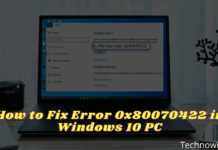 How to Fix Error 0x80070422 in Windows 10 PC