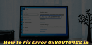 How to Fix Error 0x80070422 in Windows 10 PC