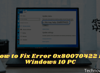 How to Fix Error 0x80070422 in Windows 10 PC