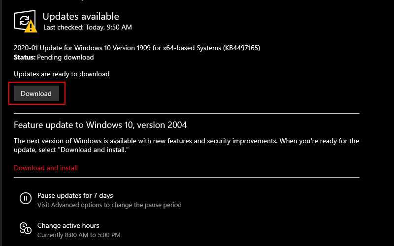 Install Windows Updates