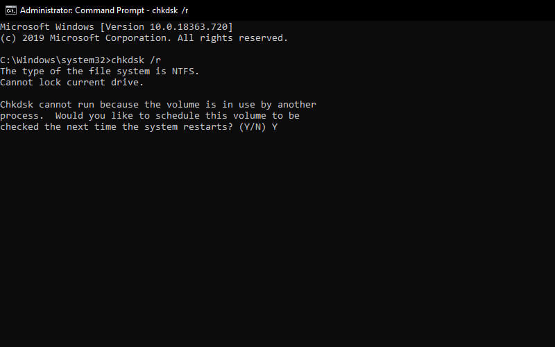 Run CHKDSK And SFC