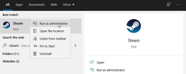 Run Steam As Administrator