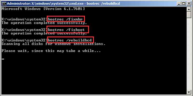 Startup Repair Using Command Prompt And Windows Installation Media
