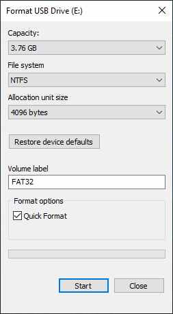 USB Format