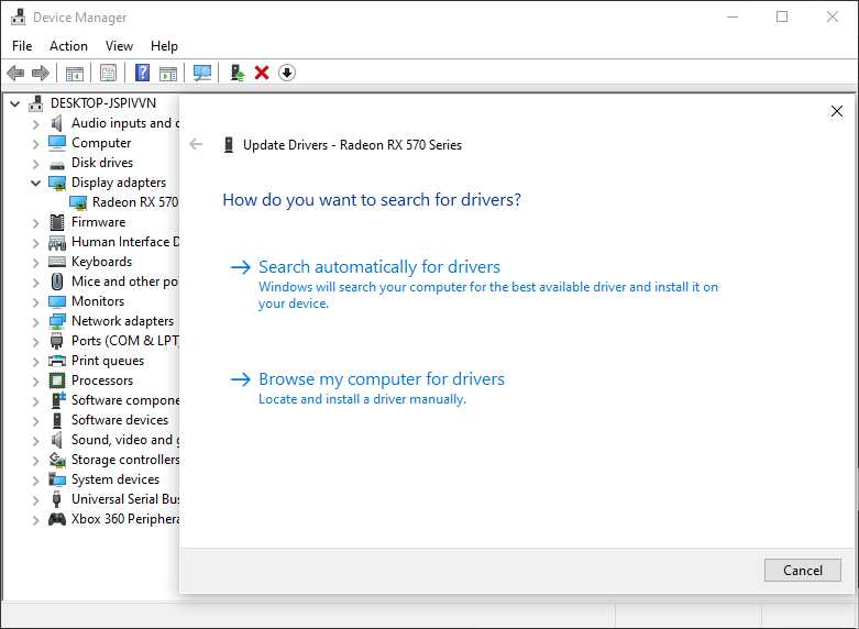 Update Device Driver