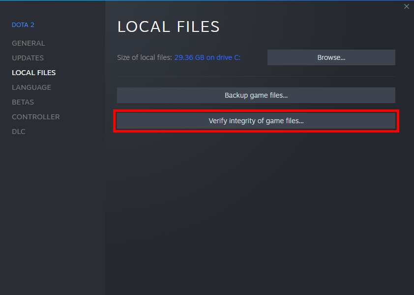 Verify Game File Integrity