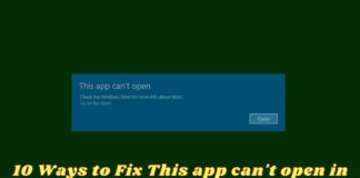 10 Ways to Fix This app can't open in Windows 10