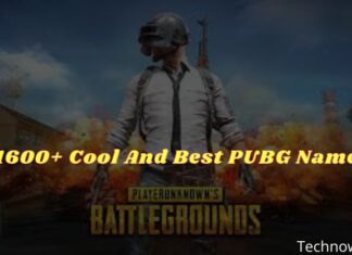 1600+ Cool And Best PUBG Name