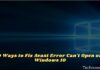 9 Ways to Fix Avast Error Can't Open on Windows 10