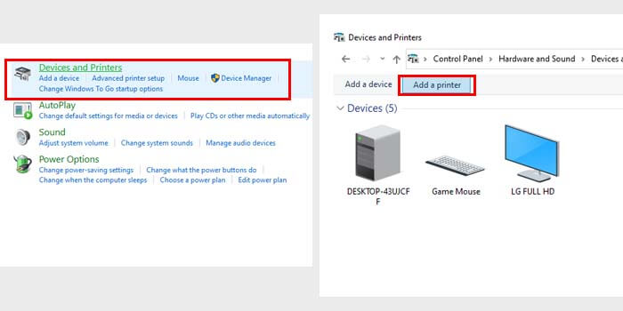 Add Printer Manually