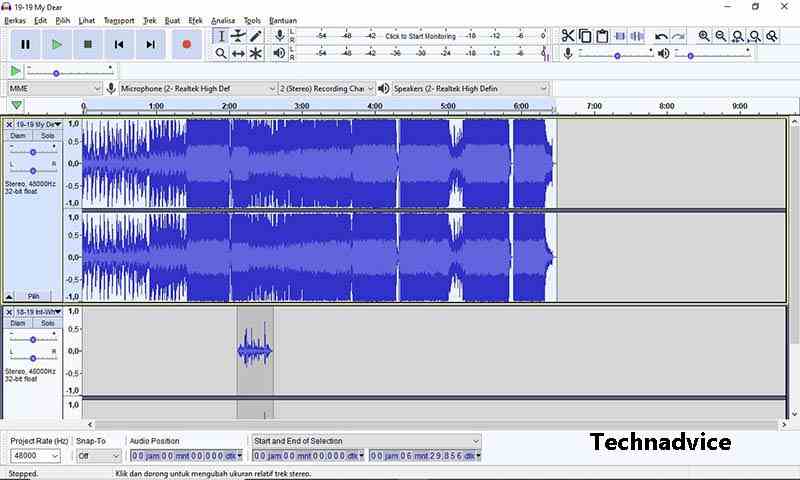 audacity audio editor windows