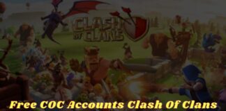 Free COC Accounts Clash Of Clans Passwords