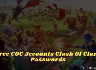 Free COC Accounts Clash Of Clans Passwords
