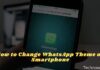 How to Change WhatsApp Theme on Smartphone