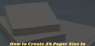 How to Create A4 Paper Size In Photoshop