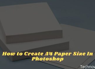How to Create A4 Paper Size In Photoshop