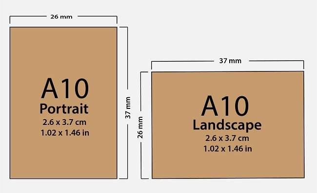 Paper Size A10