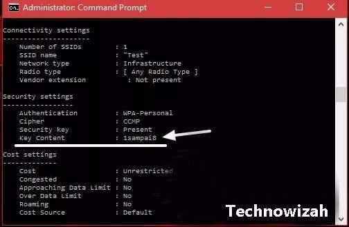View Wifi Password in Windows 8 and 10