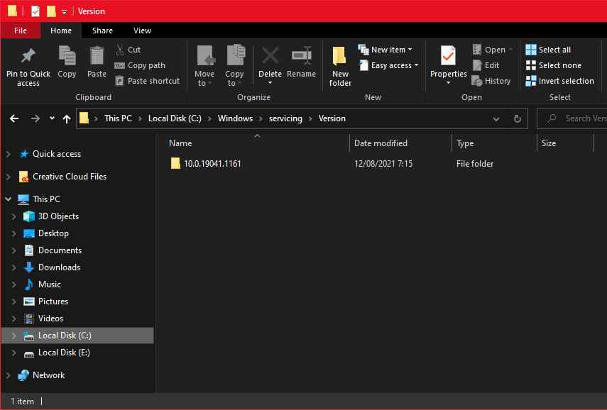 Find TrustedInstaller ID And Sub-folder Name In File Explorer