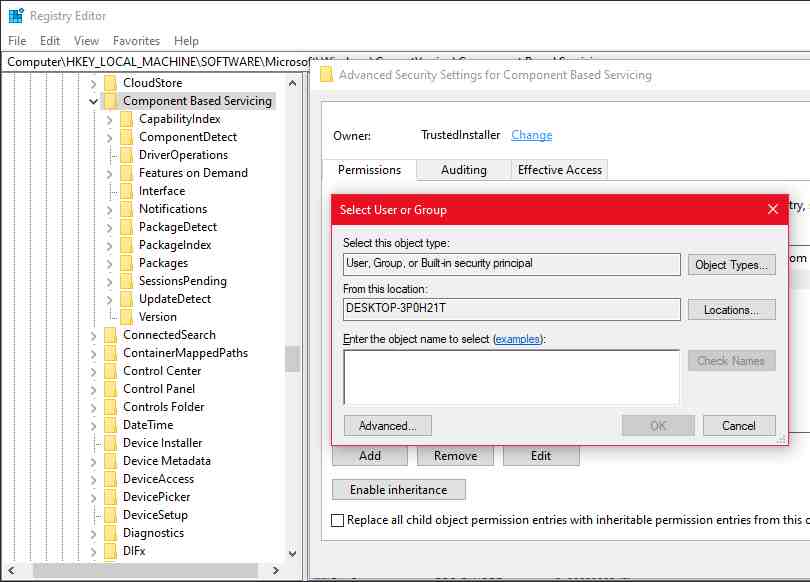 How to Take Registry Key Ownership