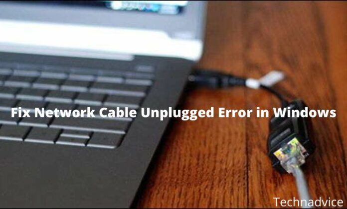 network cable unplugged r6900 lan windows 7