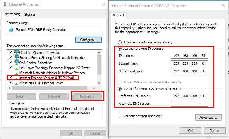 Check Networking Settings