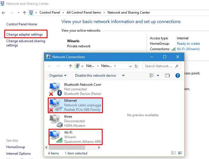 Check Networking Settings