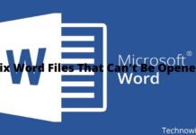 5 Ways To Fix Word Files That Can't Be Opened
