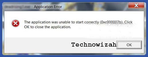 Cause of Error 0xc00007b
