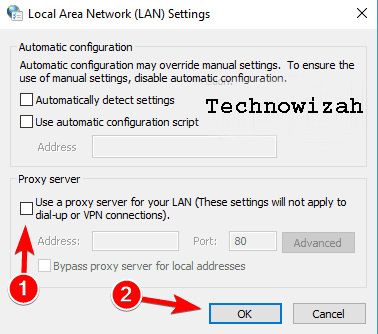 Check Proxy Settings