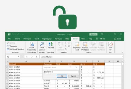 Opening Excel Online Password