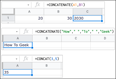 Combine Text or Value CONCATENATE and CONCAT