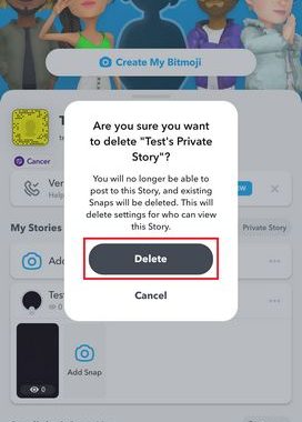 How to Delete Private Stories on Snapchat