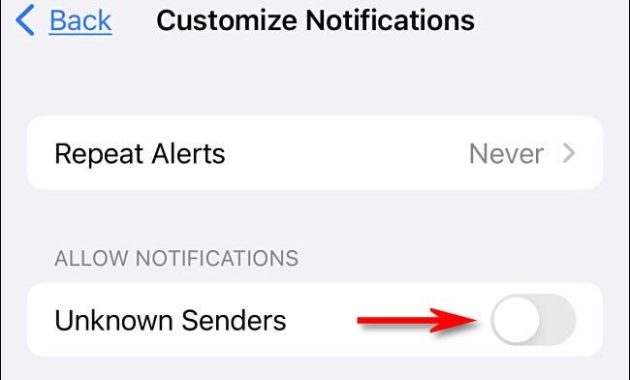 How to Mute notifications from unknown senders on iPhone