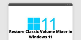 How to Restore Classic Volume Mixer in Windows 11