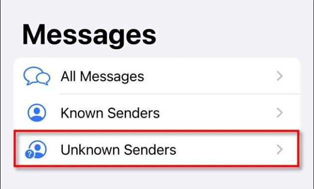 How to hide spam SMS from unknown senders on iPhone