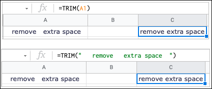 Remove whitespace TRIM