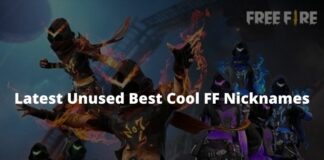 3000+ Latest Unused Best Cool FF Nicknames