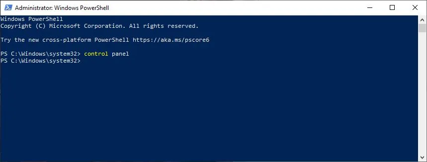 Open Windows PowerShell